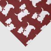 Scottish Terrier Scotty Doppy Puppy Scottie Tissue Seidenpapier (Detail)