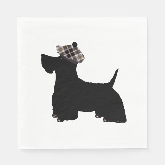 Scottish Terrier Serviette (Vorderseite)