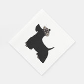 Scottish Terrier Serviette (Ecke)