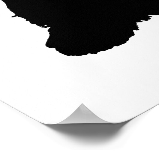 Scottish Terrier Silhouette Poster (Ecke)