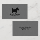 Scottish Terrier Silhouette | Scottie Dog Visitenkarte (Vorne/Hinten)