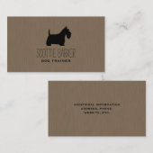Scottish Terrier Silhouette | Scottie Dog Visitenkarte (Vorne/Hinten)