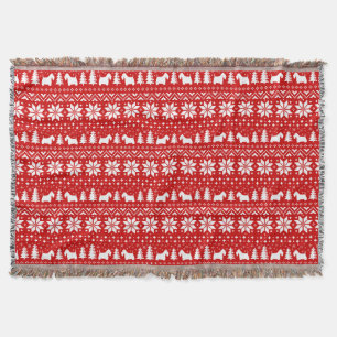Scottish Terrier Silhouetten Scottie Dog Christmas Decke