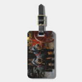 Scottish Terrier Snowy Sleigh Weihnachtsdekor Gepäckanhänger (Vorderseite vertikal)