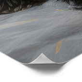 Scottish Terrier Snowy Sleigh Weihnachtsdekor Poster (Ecke)