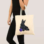 Scottish Terrier Spiel mit mir! Tragetasche (Vorderseite (Produkt))