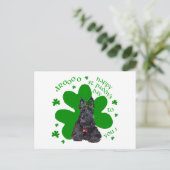 Scottish Terrier St. Paddys Day Postkarte (Stehend Vorderseite)
