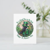 Scottish Terrier St. Patrick's Day Postkarte (Stehend Vorderseite)