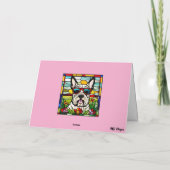 Scottish Terrier Stected Glass Card Karte (Rückseite)
