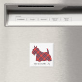 Scottish Terrier Stewart Tartan Magnet (In Situ (Geschirrspüler))
