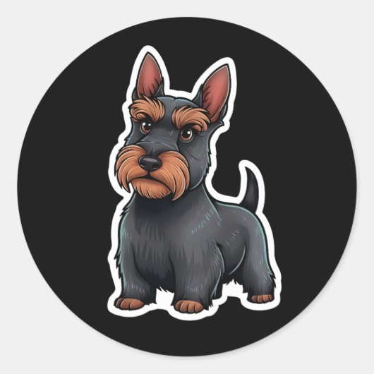 Scottish Terrier Sticker (Vorderseite)