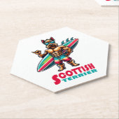 Scottish Terrier Surfer Untersetzer (angewinkelt)