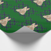 Scottish Terrier Tartan Geschenkpapier (Ecke)