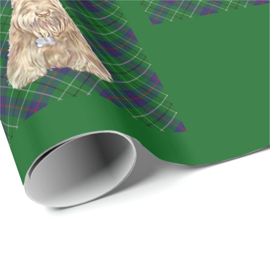 Scottish Terrier Tartan Geschenkpapier (Rolleneckpunkt)