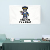 Scottish Terrier Trust Me I Bin Pilot Banner (Messeveranstaltung)