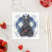 Scottish Terrier über Tartan Serviette (Beispiel)