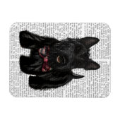 Scottish Terrier und Bow Magnet (Horizontal)