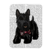 Scottish Terrier und Bow Magnet (Vertikal)