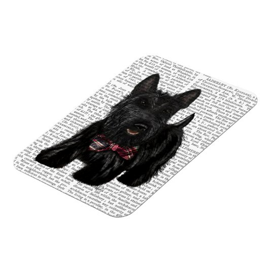 Scottish Terrier und Bow Magnet (Linke Seite)