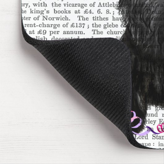 Scottish Terrier und Party Hat Mousepad (Ecke)