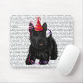 Scottish Terrier und Party Hat Mousepad (Mit Mouse)