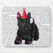 Scottish Terrier und Party Hat Mousepad (Vorne)