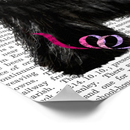 Scottish Terrier und Party Hat Poster (Ecke)