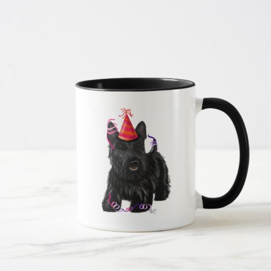 Scottish Terrier und Party Hat Tasse (Rechts)