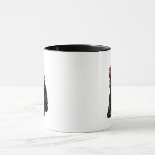 Scottish Terrier und Party Hat Tasse (Zentrum)