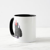 Scottish Terrier und Party Hat Tasse (Vorderseite Links)