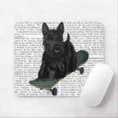 Scottish Terrier und Skateboard Mousepad (Mit Mouse)