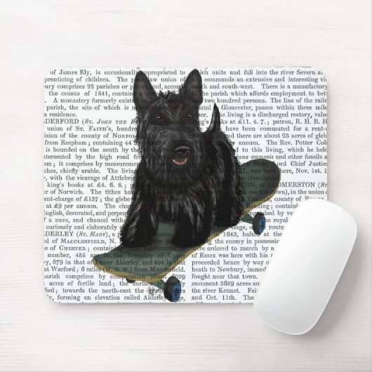 Scottish Terrier und Skateboard Mousepad (Mit Mouse)