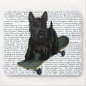 Scottish Terrier und Skateboard Mousepad (Vorne)