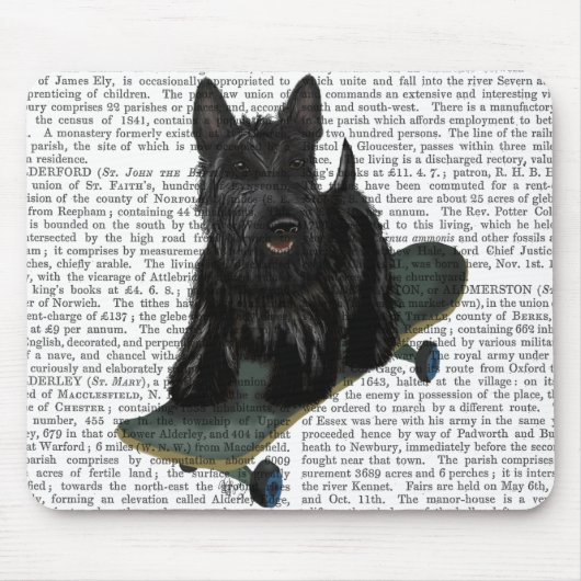 Scottish Terrier und Skateboard Mousepad (Vorne)