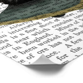 Scottish Terrier und Skateboard Poster (Ecke)