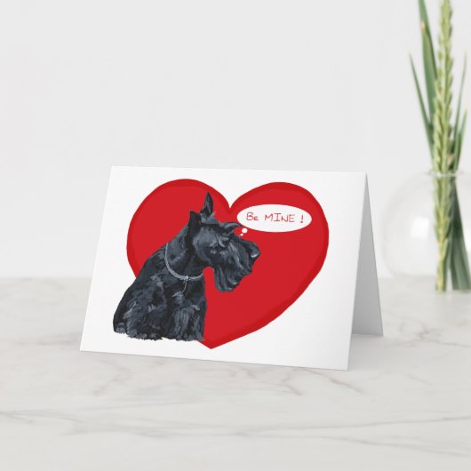 Scottish Terrier Valentine Feiertagskarte (Vorderseite)