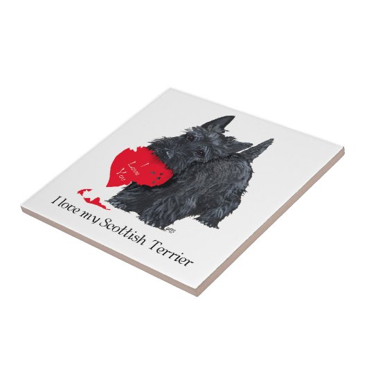Scottish Terrier Valentine Fliese (Seite)
