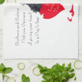 Scottish Terrier Valentine Küchentuch (Gefaltet)