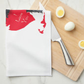 Scottish Terrier Valentine Küchentuch (Viertel Falte)