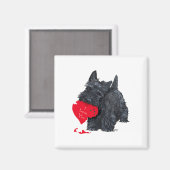 Scottish Terrier Valentine Magnet (Vorderseite/Rückseite)