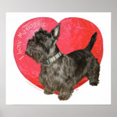 Scottish Terrier Valentine Poster (Vorne)