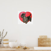 Scottish Terrier Valentine Poster (Küche)