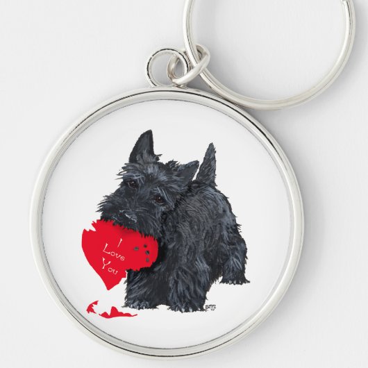 Scottish Terrier Valentine Schlüsselanhänger (Vorne)