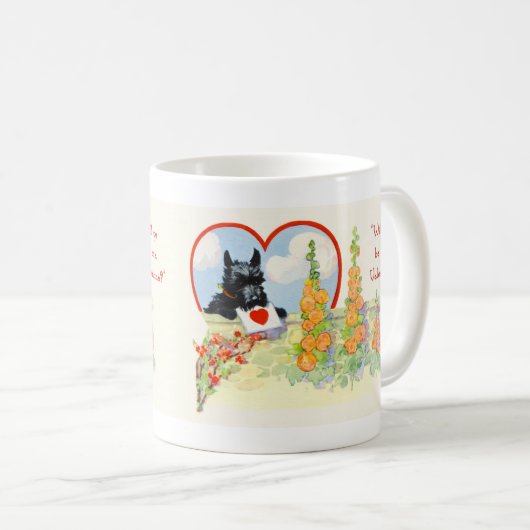 Scottish Terrier Valentine Tasse (VorderseiteRechts)