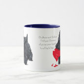 Scottish Terrier Valentine Tasse (Zentrum)