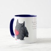 Scottish Terrier Valentine Tasse (Vorderseite Links)