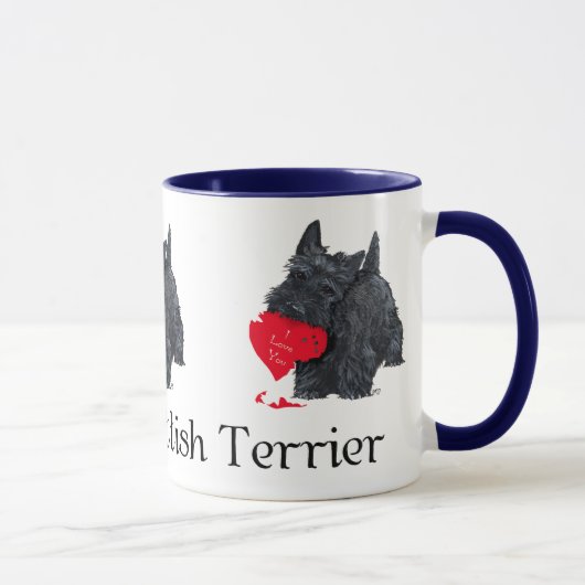 Scottish Terrier Valentine Tasse (Rechts)