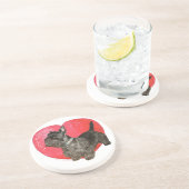 Scottish Terrier Valentine Untersetzer (Seite)