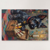 Scottish Terrier Valentine's Day Secret Love Chest Puzzle (Horizontal)