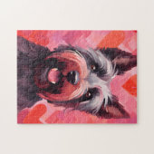 Scottish Terrier Valentinstag Puzzle (Horizontal)
